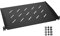 HMF 65499 Fachboden für Serverschrank | 19 Zoll | 1 HE | 300 mm Einbautiefe | Schwarz