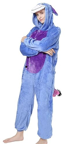 NC Joystart Adult Onesie Animal Pajamas Unisex Carnival Halloween Cosplay Costume Sleepwear (Medium, Donkey)