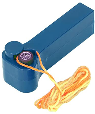 Hélice de Lanceur de Corde, Jouet de chaîne de Fermeture éclair Jouet portatif interactif de décompression de contrôleur de chaîne de Corde de Bruit électrique pour des Enfants Bleu foncé