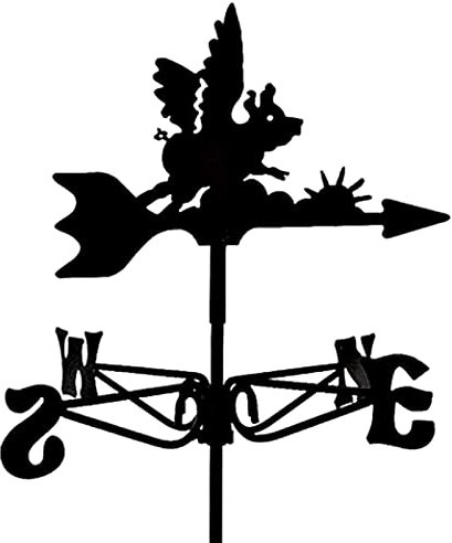 Tetto in Ferro battuto in Stile Europeo Tetto Segnavento Gallo Gallo Segnavento Indicatore di direzione del con Ornamento a Cavallo