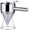 Entonnoir à Pâtisserie, 1 Pc Entonnoir à Piston en Acier Inoxydable Entonnoir de Cuisine Distributeur de Pâte, Outils de Cuisson pour Desserts à Gâteaux Crêpes, 600ml