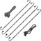 LED RGB PC-Lichtstreifen 4PCs 19in 5050 RGB LED-Streifen für 12V 4-Pin RGB LED-Stecker für ASUS Aura Sync Gigabyte RGB Fusion Light ASRock RGB