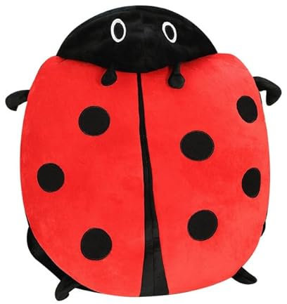 LfrAnk Niedliches Käfer Plüschkissen große Größe Marienkäfer Kleidung Insektenschale gefüllt weich großes Kissen Kinder 60cm 1