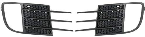 Knadgbft 2 x schwarze Auto-Nebelscheinwerfer-Abdeckung für Golf MK6 2009–2013 5K0853665C 5K0853666C