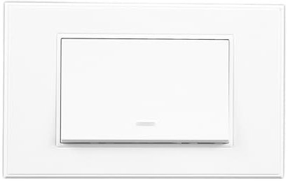 Zigbee – Interrupteur Mural Intelligent 110-220V, sans Fil Neutre, Bouton Poussoir, Commande vocale, for Assistant Google Alexa (Color : 1 Gang)