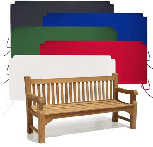 Teako Design Bankauflage 200 cm x 50 cm für Parkbank Belluno TB-1022, Sitzkissen, Sitzpolster Outdoor, Gartenmöbel Zubehör, Sitzauflage, Langlebige Bankauflage, Wetterbeständig (Schwarz)