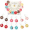 PLIGREAT 12 Stück Niedliche Mini Donuts Maschenmarkierer Stricken Verriegeln Häkeln Marker für Oma Mama DIY Geschenke Weben Quilten Nähen Werkzeug DIY Ohrringe Schmuck Herstellung Zubehör