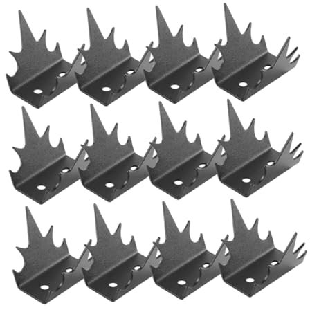BESPORTBLE 1satz Zaunspitzen Anti-kletterspikes Sicherheitszaun Spikes Für Gartenzaun Robuste Metallspitzen Zur Eindringlingsabwehr Einfache Installation Und Wetterbeständig