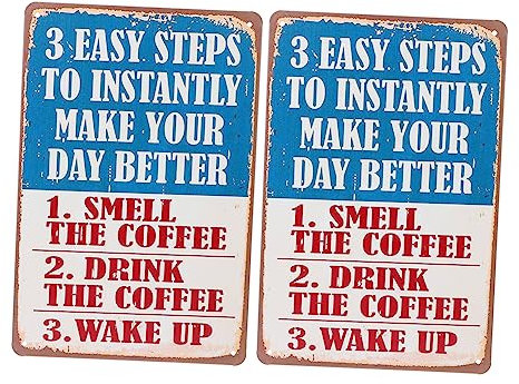 PRETYZOOM 2 Stück Blatt Kaffeedekorationsmalerei Kreativ Goblincore-raumdekoration Wandgemälde Dekorative Verwendung Bogenschießziele Für Hinterhof Eingangsdekoration Bar Eisenblech Haushalt