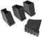 Mikikit 4Pcs Non Slip Ladder Feet Covers, Rubber Folding Step Ladder Foot Protective Mat Telescoping Ladder Cap Bumpers for Ladder Accessories