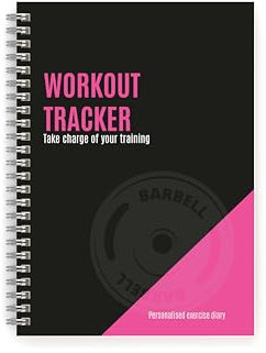 Workout Tracker - The Perfect Planner to record your Gym or Home Workouts - Six colours/styles - A5 size with 104 pages and space for 100 workouts - Set Goals & Track Progress