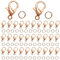 TOAOB - Set di 200 pinze per aragosta, chiusura in bronzo, 12 x 6 mm, anelli di salto aperti 5 mm, in metallo, per fissaggio a bracciale, fermagli, accessori per fai da te, fabbricazione di gioielli