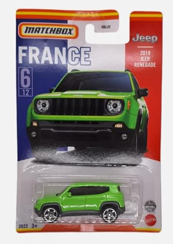 Matchbox 2019 Jeep Renegade Stars of France Best of France 6/12