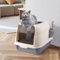 OHMG Lettiera per gatti, completamente chiusa, con coperchio, tipo di cassetto, deodorante, Cat Litter Box grande, pieghevole, con paletta in plastica, per gatti fino a 15 kg