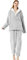 Focenat Pigiama Donna Invernale Caldo,Pigiama di Pile Morbido,Pigiama in Flanella Pigiama Set,Comodo Pigiama Caldo di Peluche,Adatto al calore invernale (IT, Età, Free Size, L, Grigio)
