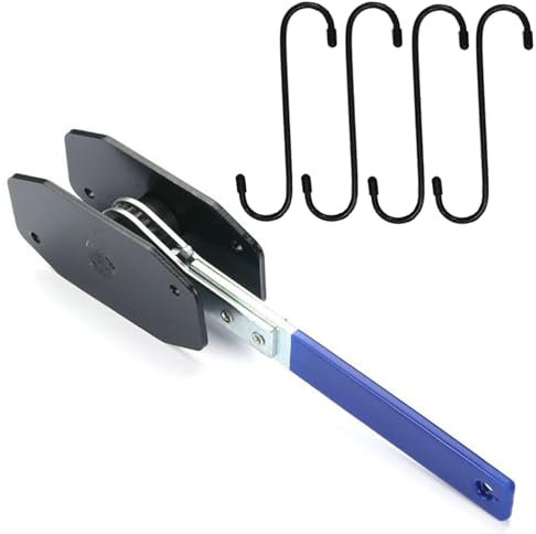 lcyen Bremsenrücksteller Bremskolbenrücksteller Bremsen Rückstellwerkzeug Bremssattelwerkzeug Ratschen Bremskolben-Rückstell-Werkzeug 4 Bremsbelag-Ersatzhaken und 2 Stahlplatten