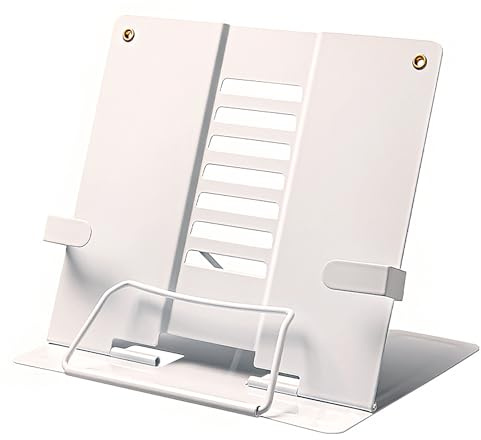 Cretosou Bookstand Bücherständer Kochbuchständer für Tische Podien Buchaufsteller, Leseständer Children Buchständer Schule Verstellbar Kochbuchhalter, Leserahmen für Büro Schule Bibliothek Zuhause