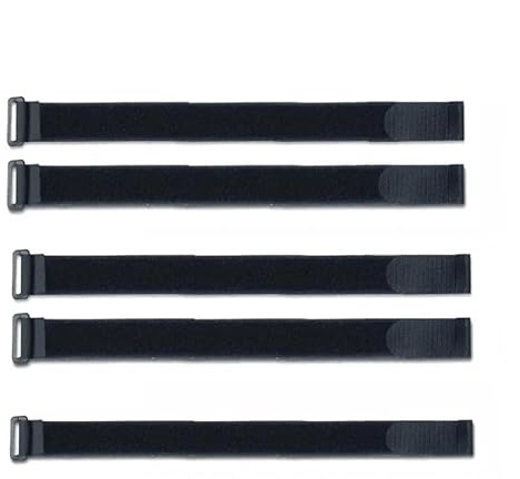 PZLOZPA For 5pcs 20mmx 200/300/400/500mm FPV Drone Battery Straps for Velcro straps Adjustable Nylon Securing Cord Tie with Buckle Easy to replace(20mm by 500mm 5Pcs)