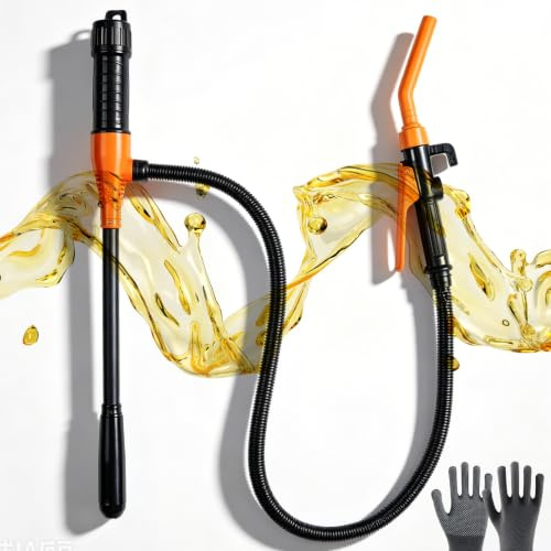 VETOLAKA Pompe à essence pour bidon : pompe à essence électrique, pompe à carburant alimentée par batterie, pompe à huile électrique portable 2,4 GPM (9 L/min) pour voiture, moto, pour essence diesel