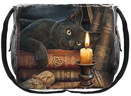 Nemesis Now Witching Hour Messenger Bag Unisex Umhängetasche multicolor Polyurethan Gothic, Katzen