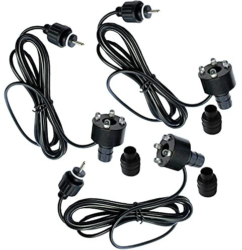 étanche sous l'eau led Ensemble de 3, 3 lumières LED blanc froid pour fontaines