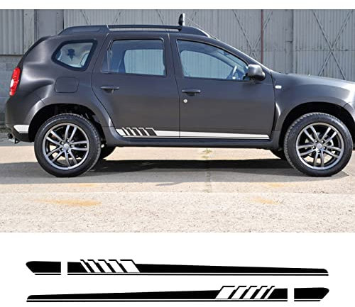 Car Side Skirt Stickers stripe decal Decals, For Renault Dacia Duster Logan Sandero Car Long Side Door Stickers Auto Decals Styling Car Accessories
