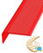 PVC Winkelprofil Kunststoff Treppenkantenprofil, Selbstklebend Antirutsch-Profil Kantenschutz, Eckenschutz Treppenkantenschutz Eckleiste Winkelleiste, einfache Montage,Breite 1,18x2,75 Zoll/3x7 cm ( C