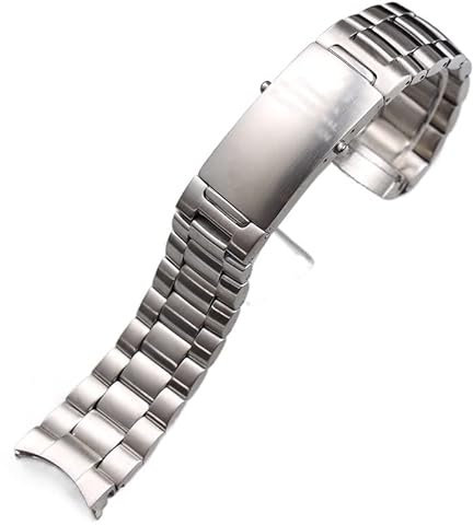 AEMALL Uhrenarmband für Omega-Seamaster Speedmaster Planet Ocean Belt (20 mm, 22 mm) silberfarben 316L Edelstahl, 22 mm, Achat