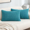 MIULEE 2er Set Kissenbezug Kordsamt Dekokissen Kissenbezüge Sofakissen Dekorativ Couchkissen Zierkissen Kissenhülle Moderne Bezug Weich für Sofa Wohnzimmer Schlafzimmer 30x50 cm Blau Grün