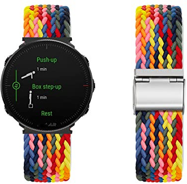 KARYOU Armband für Polar Vantage M2 Armband Nylon Geflochtenes Uhrenarmband Ersatz Sport Einstellbares mit Polar Vantage M2 Armbänder Verstellbares mit Polar Vantage M2 Armband (X,Polar Vantage M2)