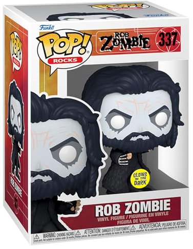 Funko Rob Zombie Rob Zombie Rocks! (Glow in The Dark) Vinyl Figur 337 Unisex Pop! Standard