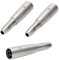Greluma 3 Pezzi Adattatore XLR maschio a femmina da 1/4,spina XLR a 3 pin per connettore audio presa da 6,35 mm,convertitore jack TS/TRS a XLR per microfono audio