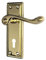 Haven Heritage Georgian Roped Edge Door Handle Lock Brass