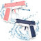 Pistolet a Eau, 2 Pièces Pistolets à Eau pour Enfant, Puissant Pistolet à Eau avec Longue Portée 10 Mètres aux Jeux d'eau d'été pour Enfants pour la Piscine Extérieure et la Plage (Rose Bleu)