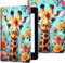 Paperwhite Étui fin antichoc pour Kindle 7 2024 avec support de mise en veille/réveil automatique pour Kindle Paperwhite 2024 Motif girafe