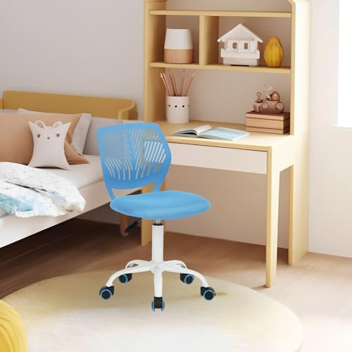 FurnitureR Kinderstuhl Schreibtisch Höhenverstellbar, bunter ergonomischer Jugendstuhl mit Rückenlehne und Armlehnen, Kinderstuhl mit 5 Rädern, für Kinder 3-10 Jahre alt, maximale Belastung 100 kg