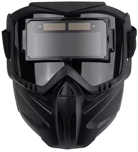 Casco de soldadura con oscurecimiento automático, protector contra luz intensa, suave, ligero, integral, con aislamiento térmico para soldador, capucha para soldar, máscara para soldar, casco de