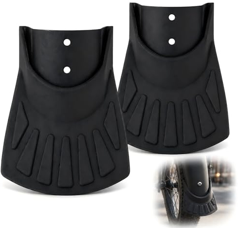 2 Pièces Extension de Garde-Boue Arrière Vélo, Bavette en Caoutchouc Queue de Poisson, Protection Antiprojection, Pare-Boue Vélo Arrière Noir pour VTT Route Ville Trekking Vélo Électrique E-Bike
