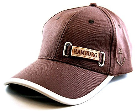 City Souvenir Shop Basecap Hamburg Baseball-Kappe, braun