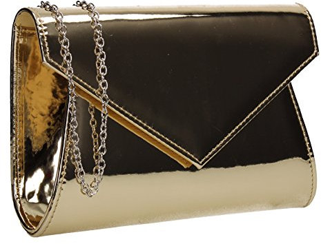 SwankySwans Damen Lenny Clutch Bag, gold, One Size