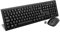V7 CKW200UK Wireless Combo - Tastatur und Maus Englisches Layout (UK, English, QWERTY, USB Nano Receiver), Schwarz