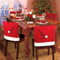 JYSPORT Weihnachten Stuhlhussen Rot Hut Stuhl Weihnachtsmützen Stuhlüberzug Schneemann Weihnachten Tisch Partei Dekor (6PCS)