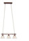 Pendelleuchte, IP 20, Vintage, Deckenlampe, Edel-Rost, Romantik, rustikal, LED fähig, E14-Fassung max. 40 Watt, 3-flammig