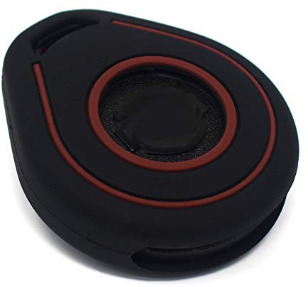 Schlüssel Hülle HAB für Motorrad Schlüssel Silikon Cover Keyless Go Fahrzeugschlüssel (Schwarz Braun)