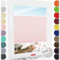 Schuette® Plissee mit Bohren zum Anschrauben ● Premium Kollektion: Powdered Rose (Rosa) ● 125x100cm (Breite x Höhe) ● Suprafix Faltrollo Befestigung ● Bequeme Rollo Montage inkl. Video