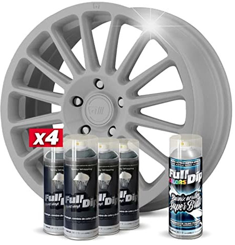AutoFullCar Pack 4 Sprays Full Dip Nardo Grey Brillo