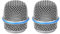 2 x Microphone Mesh Grill with Metal Windscreen and Foam Filter for Beta 57A Black