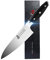TUO 7 Inch Chef Knife, Ultra Sharp Forged Kitchen Knife, German High Carbon Stainless Steel Chef's Knife with Full Tang Pakkawood Handle, Gift Box-Black Hawk Series