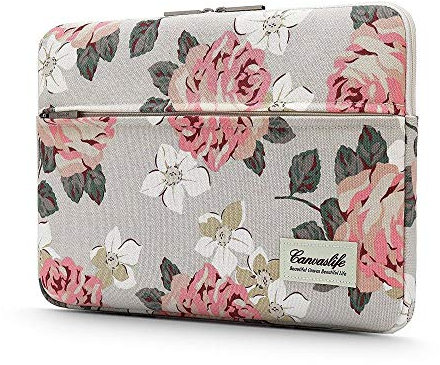 Canvaslife Housse de Protection pour Ordinateur Portable 13-14 Compatible avec Les Ordinateurs Portables 13-14, Blanc Rose