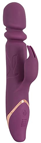 ORION Perlenvibrator - intensiver Stoß-Vibrator für Frauen, mit Klitoris-Reizarm, 7 Stoß-, Rotation- und Vibrationsstufen, lila